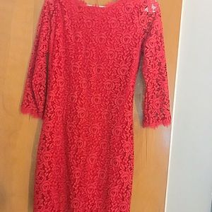 Diane von furstenberg red ‘zarita dress’ size 2